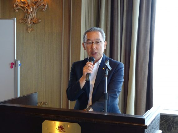 菊池理事長から近畿ブロックへ「第10回アジアビューティエキスポ」大阪開催の協力を要請